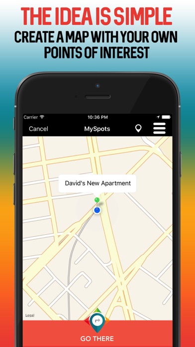 MySpots - Personal Map GPS App screenshot 2