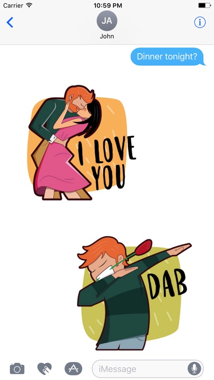 Valentine’s Day Love Stickers
