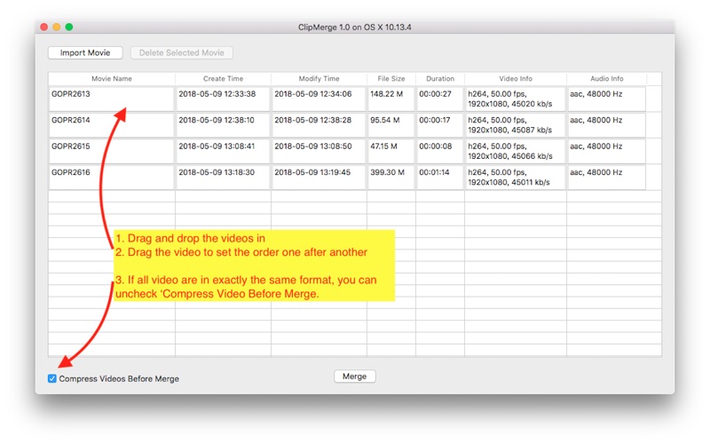 Screenshot #1 pour ClipMerge