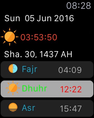 Apple Watch screenshot