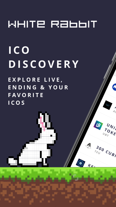 White Rabbit - ICO Discovery iPhone screenshot 1 - Finance app