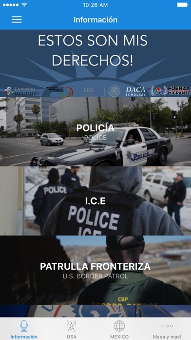 Screenshot #1 pour Derecho de Inmigrantes y Ayuda