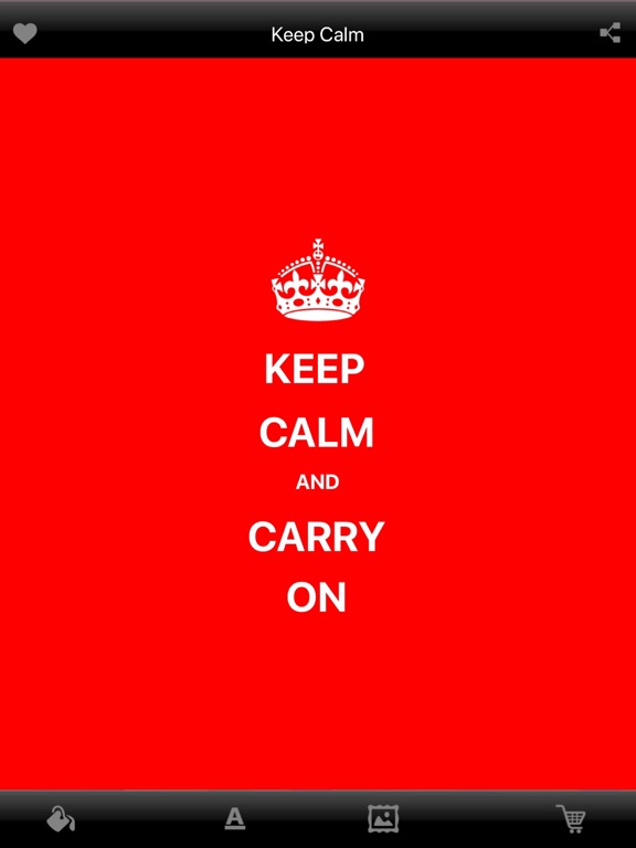 Screenshot #1 for Keep Calm and Make Poster