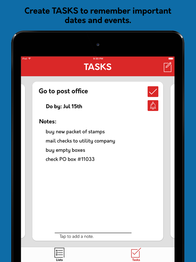 ‎Jot: The Simple List and Task Manager Screenshot