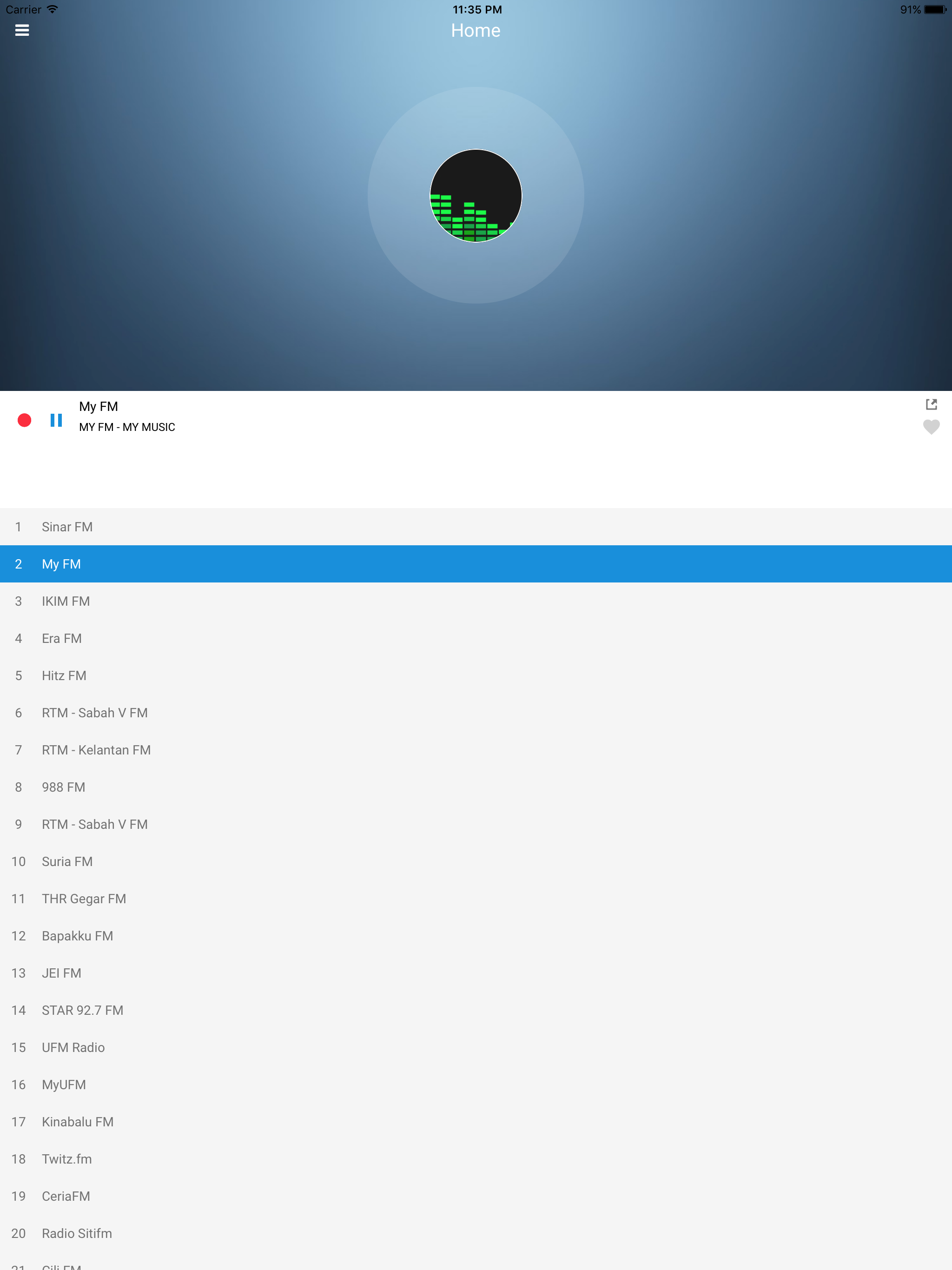Malaysia Radio Station - MY FM screenshot 8