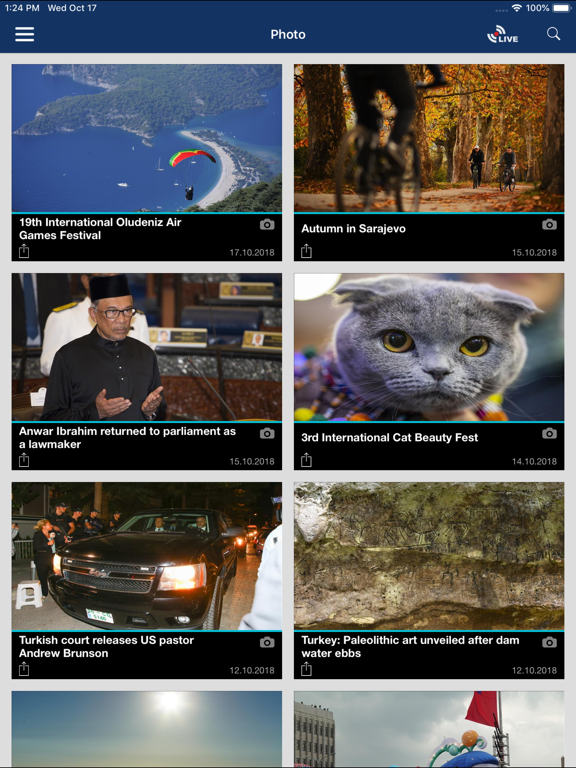 Anadolu Agency Tablet iPad screenshot 4 - News app