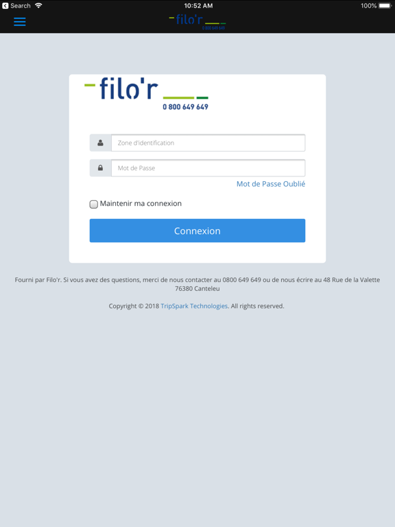 App screenshot