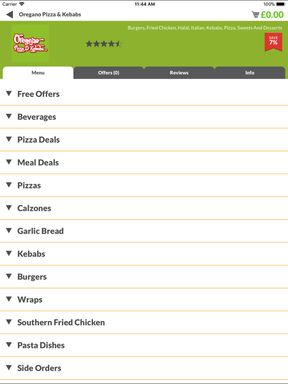 Screenshot #5 pour Oregano Pizza & Kebabs