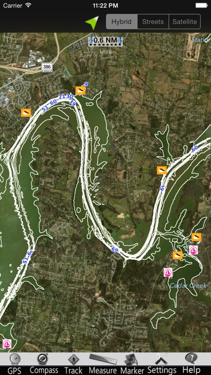Old Hickory Lake GPS Charts