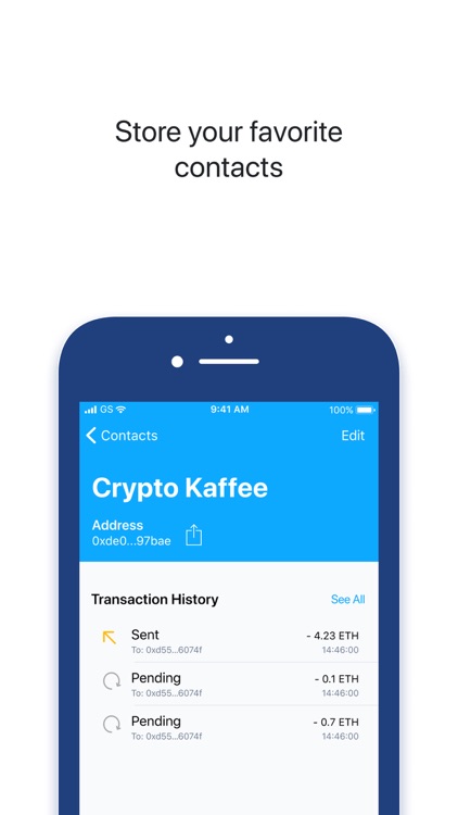 Ethereum Wallet: BANKEX Pay screenshot-3