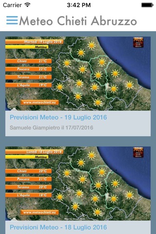 Meteo Chieti Abruzzo screenshot 2