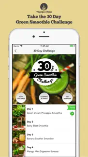 green smoothies by young & raw iphone screenshot 1