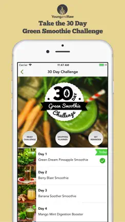 Green Smoothies by Young & Raw iPhone image 1