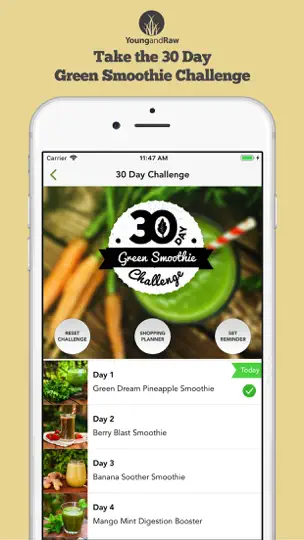 Capture d'écran de Green Smoothies By Young & Raw sur iPhone 1