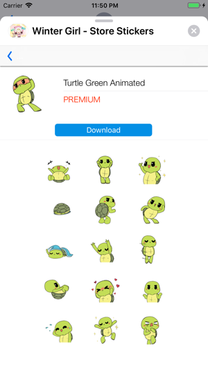 Winter Girl - Store Stickers(圖7)-速報App