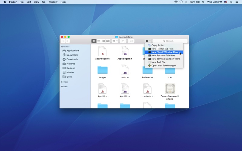 Screenshot #2 pour Context Menu
