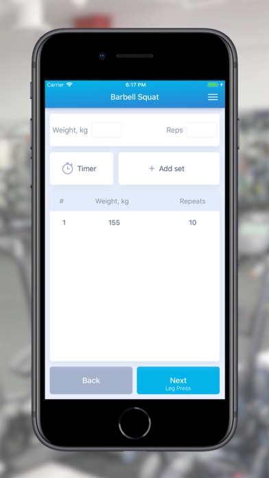 Gym Book: training notebook Screenshot