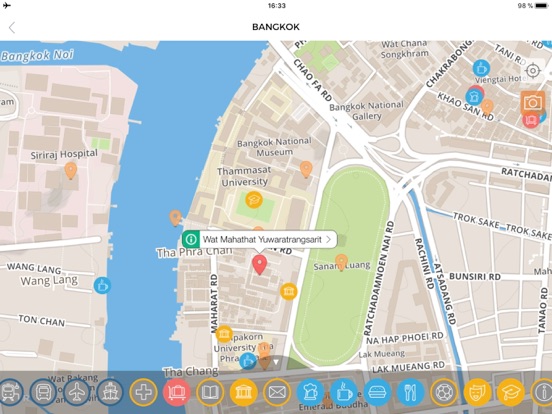 Bangkok Travel Guide Offline iPad screenshot 5 - Navigation app