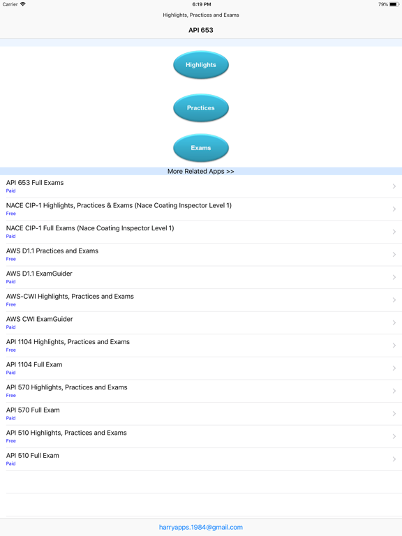 Screenshot #4 pour API 653 Highlights and Exams