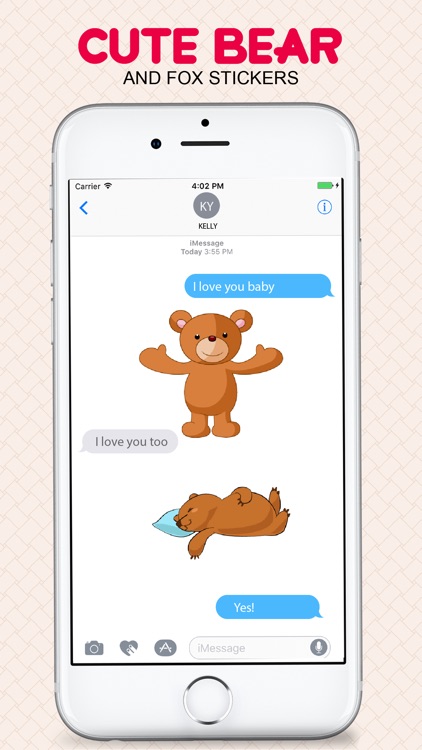 Lovely Bear Stickers! screenshot-3