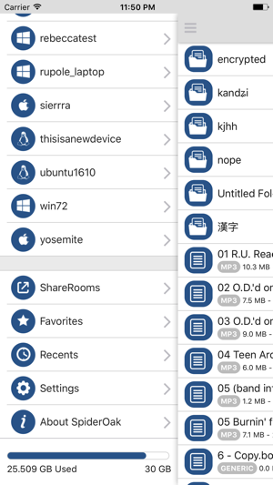 ‎SpiderOakONE Screenshot
