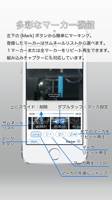 TouchTheVideo ビデオプレーヤー screenshot1