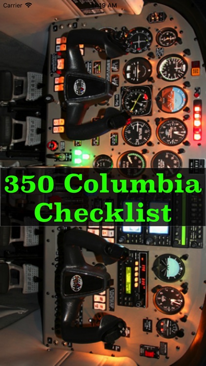 Cessna Columbia 350 Checklist