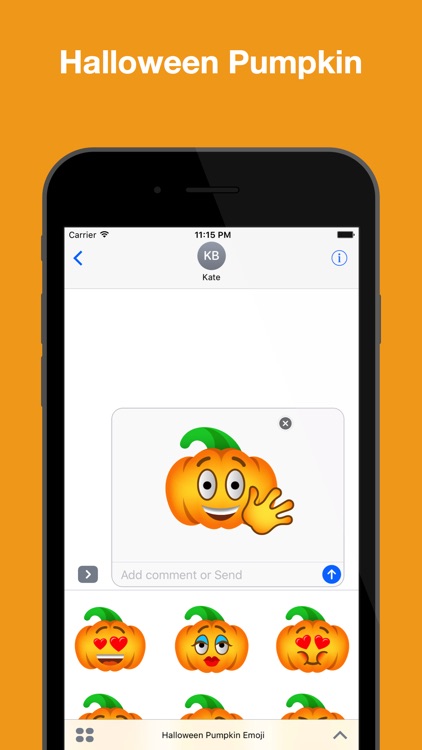 Halloween Pumpkin Emoji Pack