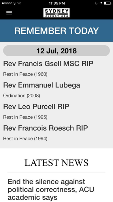 Sydney Catholic Clergy screenshot 3
