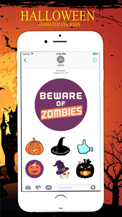 Animated Halloween Stickers Pack