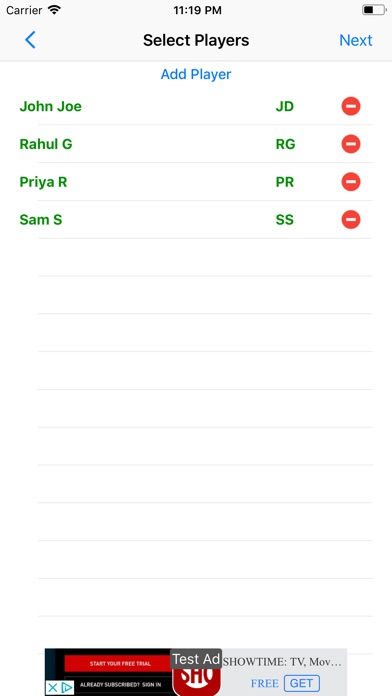 Rummy Score Sheet screenshot 4