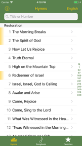LDS Hymns screenshot