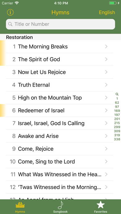 LDS Hymns Screenshot