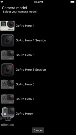 Screenshot von Camera Remote For GoPro auf dem iPhone 1