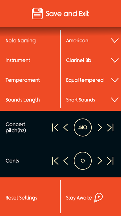 Screenshot #2 pour Clarinet Tuner