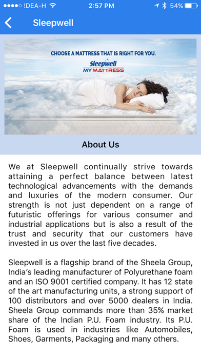 Sleepwell Products screenshot 2