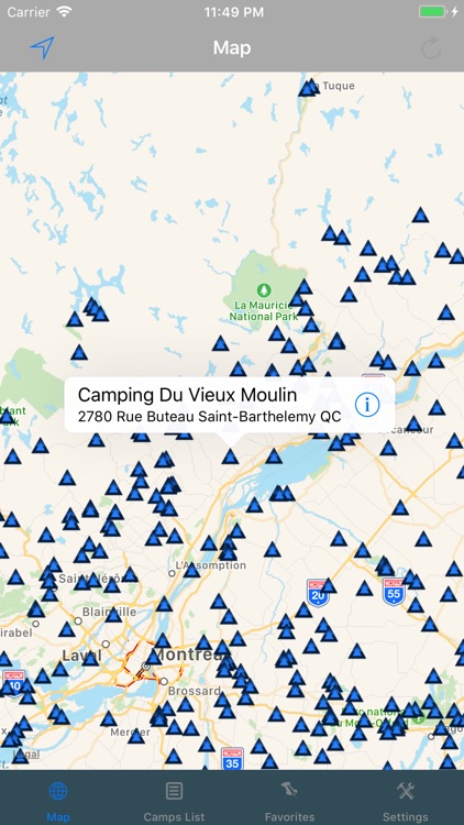 Quebec – Camping & RV spots