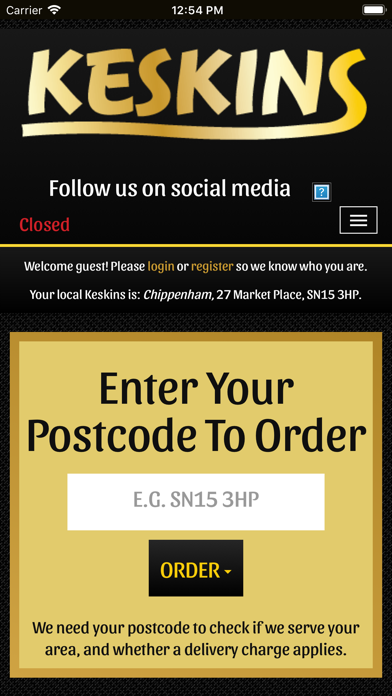 Screenshot #1 pour Keskins Takeaway