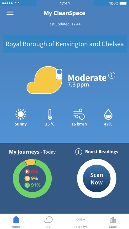 CleanSpace - Air Pollution App