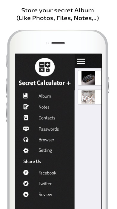 Secret Calculator - A Secret Photo Hide Vault Pro iPhone screenshot 2 - Productivity app