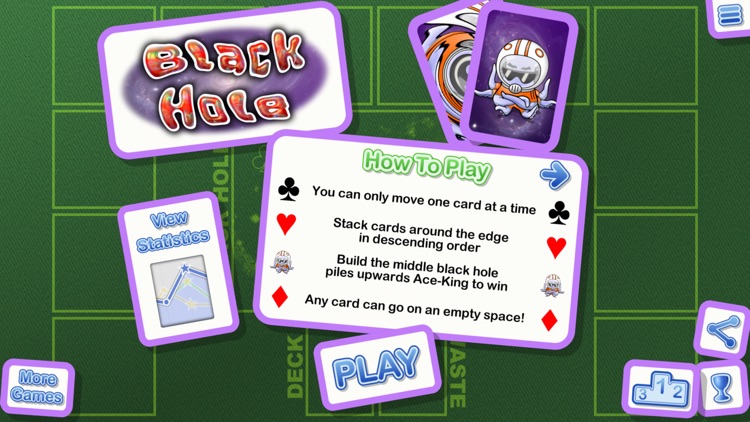 Crystal Black Hole Solitaire