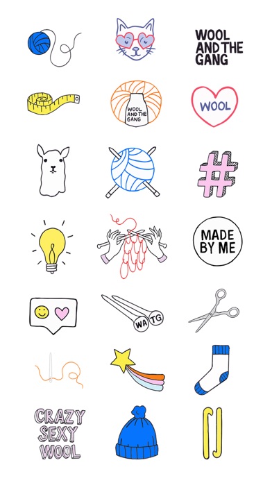 Knitting Emoji Stickers screenshot 2