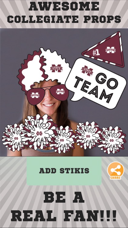 Mississippi St Bulldogs Selfie Stickers