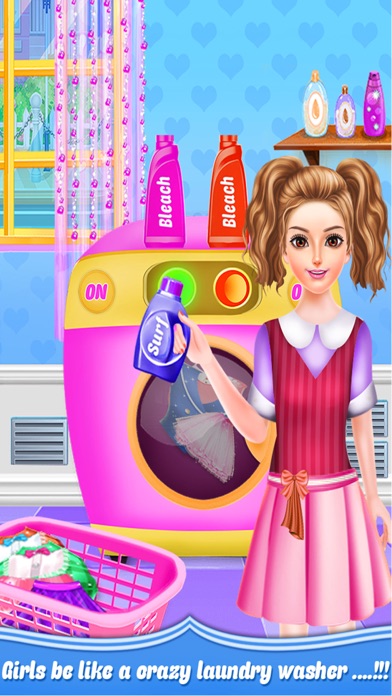 School Girls Home Laundry screenshot 4