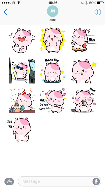 Kiki Hamster Stickers