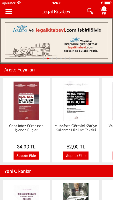 Screenshot #1 pour Legal Kitabevi