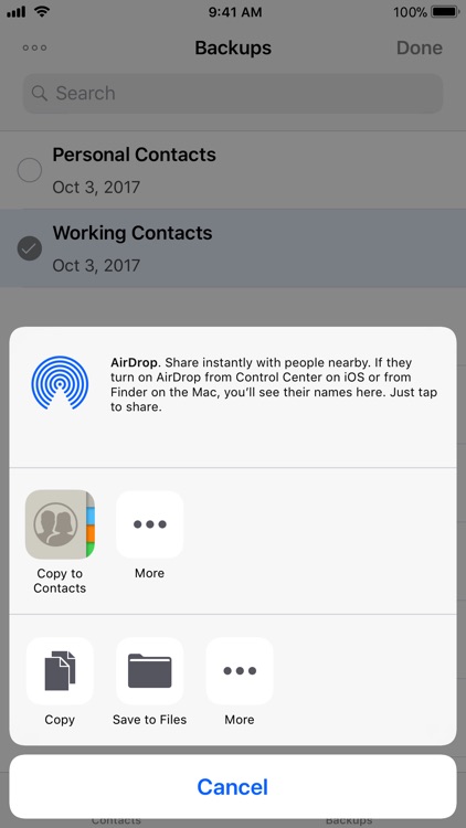 Contacts Backup and Transfer screenshot-4