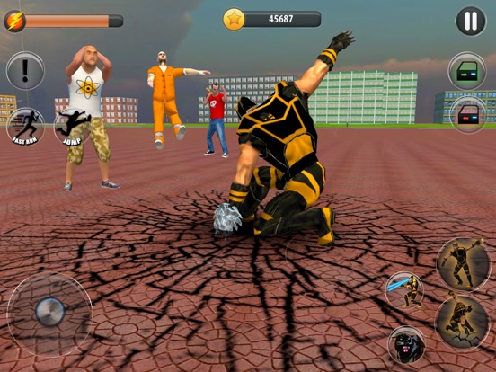 Panther Superhero City Warrior iPad screenshot 2 - Games app