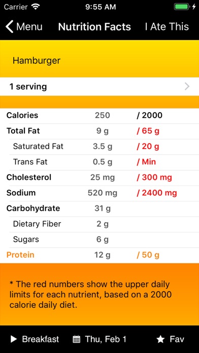 Protein One ~ Protein Counter Screenshot