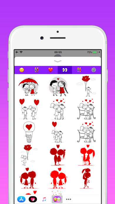 Screenshot #3 pour Émoticônes amour pour couples